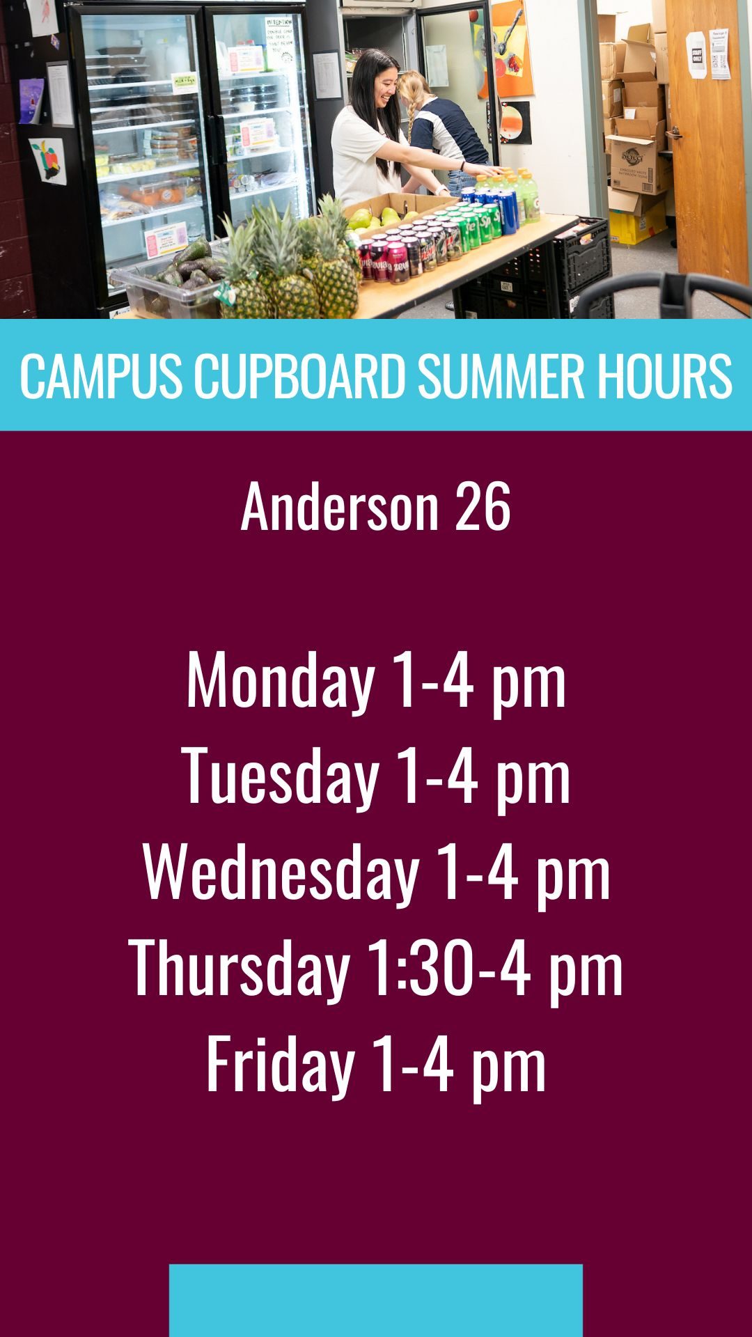 Campus Cupboard Summer Hours (1)
