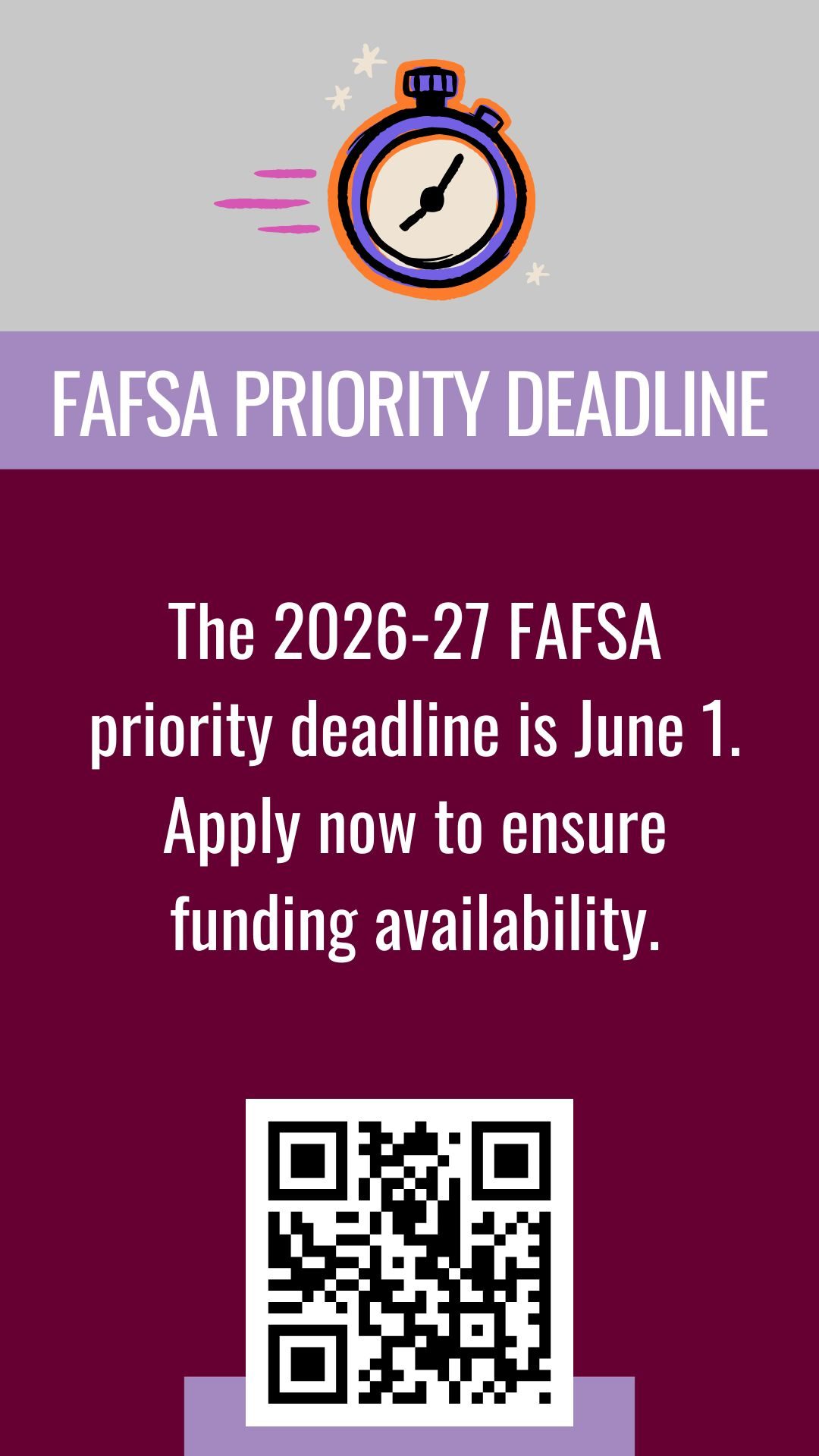 FAFSA priority deadline