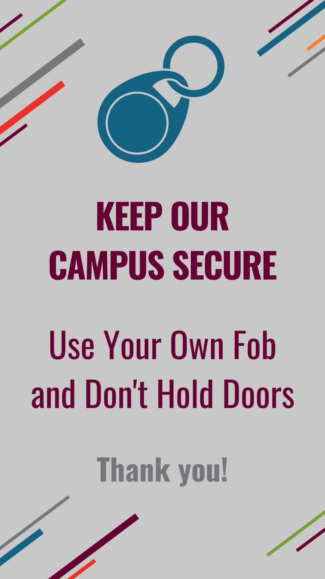Keep campus secure